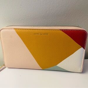 Love & Lore Multicolor Women's Wallet with zippered closure.